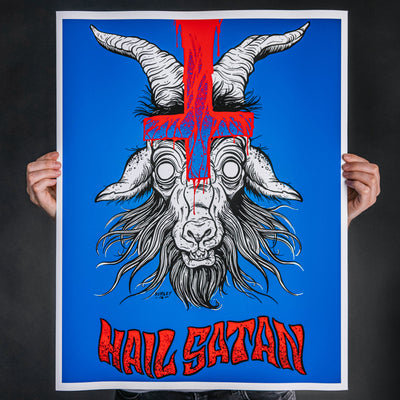 Abominable Electronics "Hail Satan" Giclee Print