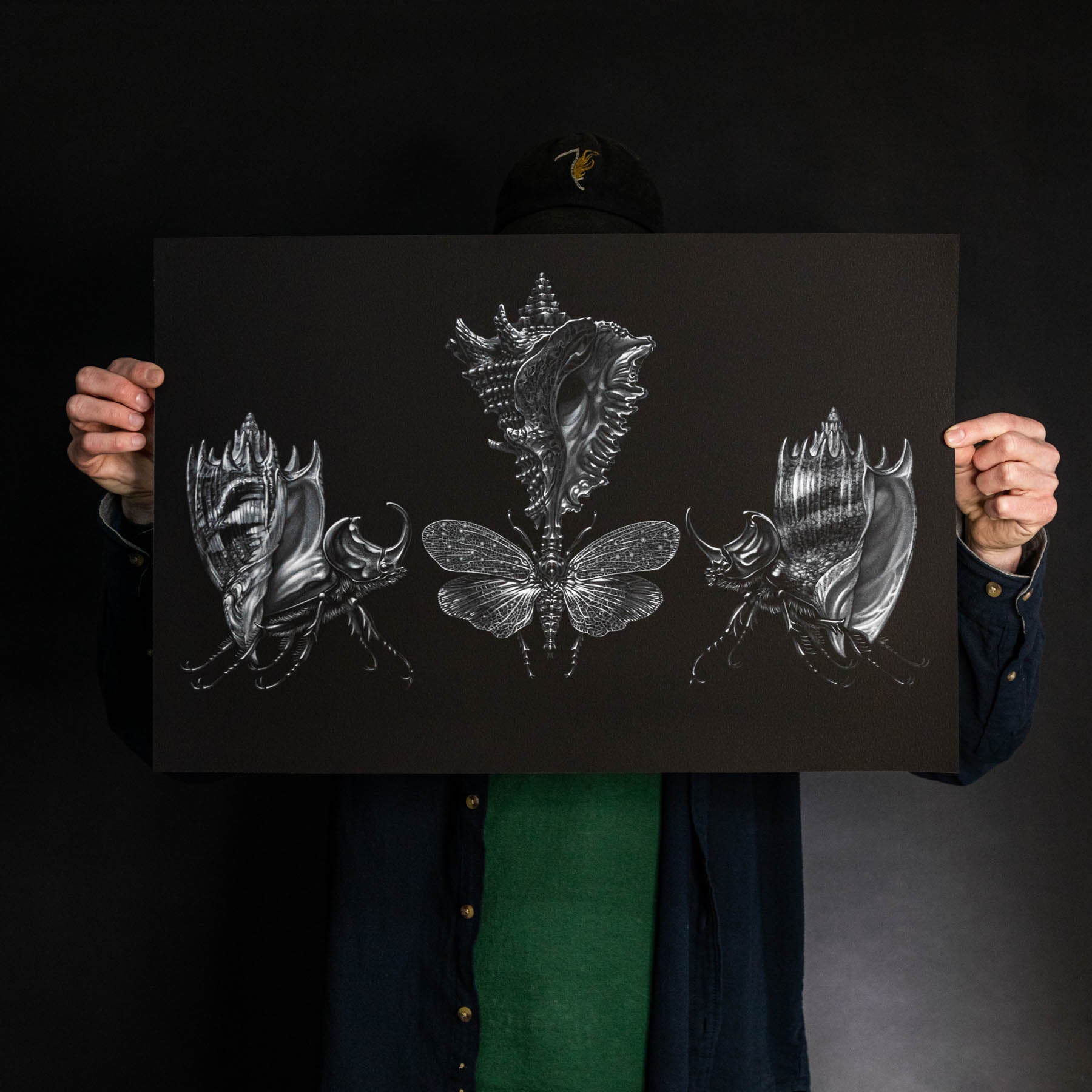 Marald Van Haasteren "March To The Sea: Black" Giclee Print