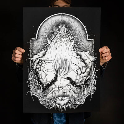Andrew Gomez IV "Best of Hands, Mystic Queen: White" Giclee Print