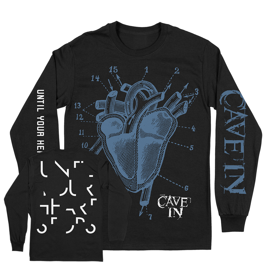 Cave In “UYHS Heart“ Black Longsleeve T-Shirt
