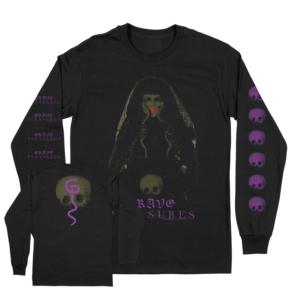 Grave Pleasures “Plagueboys” Black Longlseeve T-Shirt