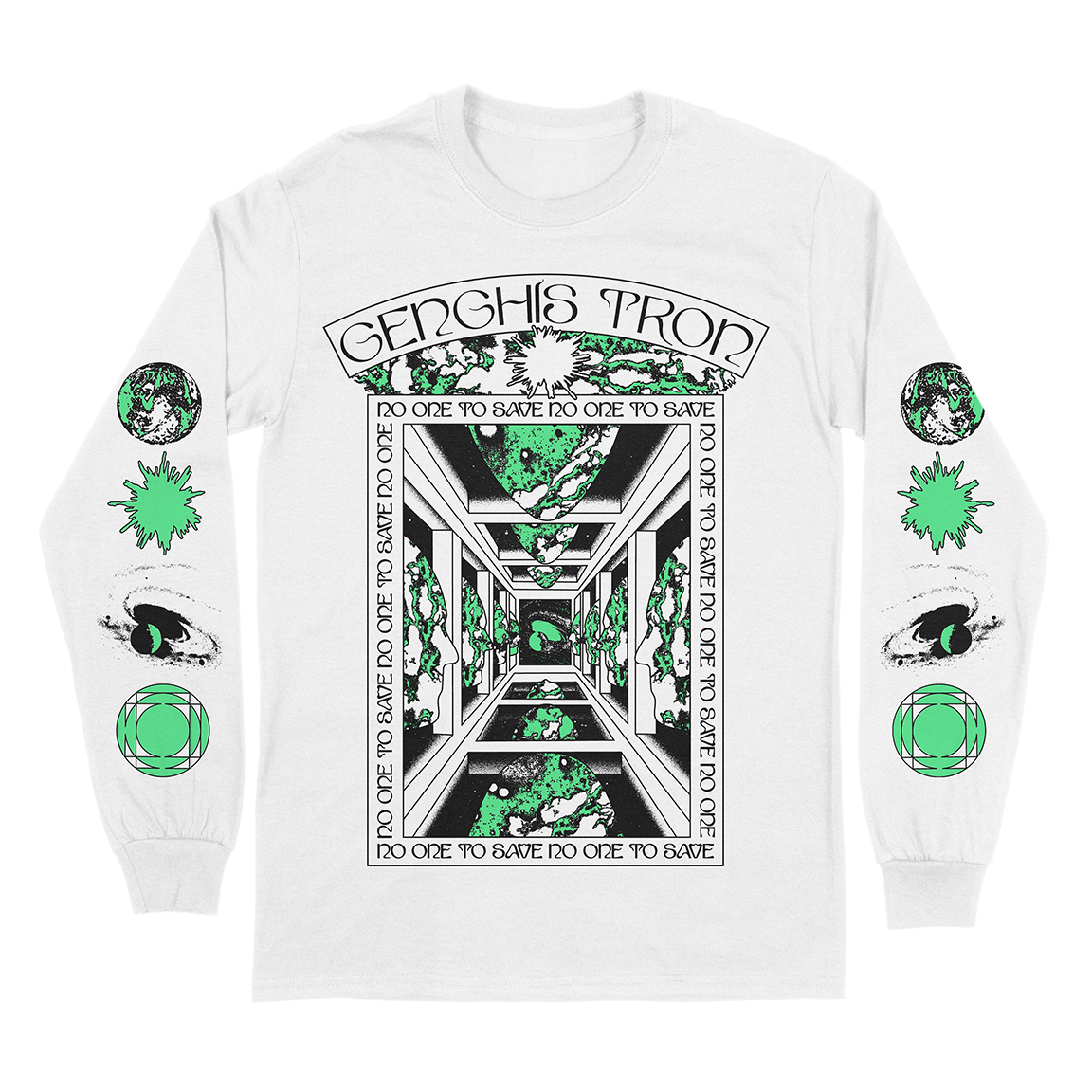 Genghis Tron "Great Mother" White Longsleeve