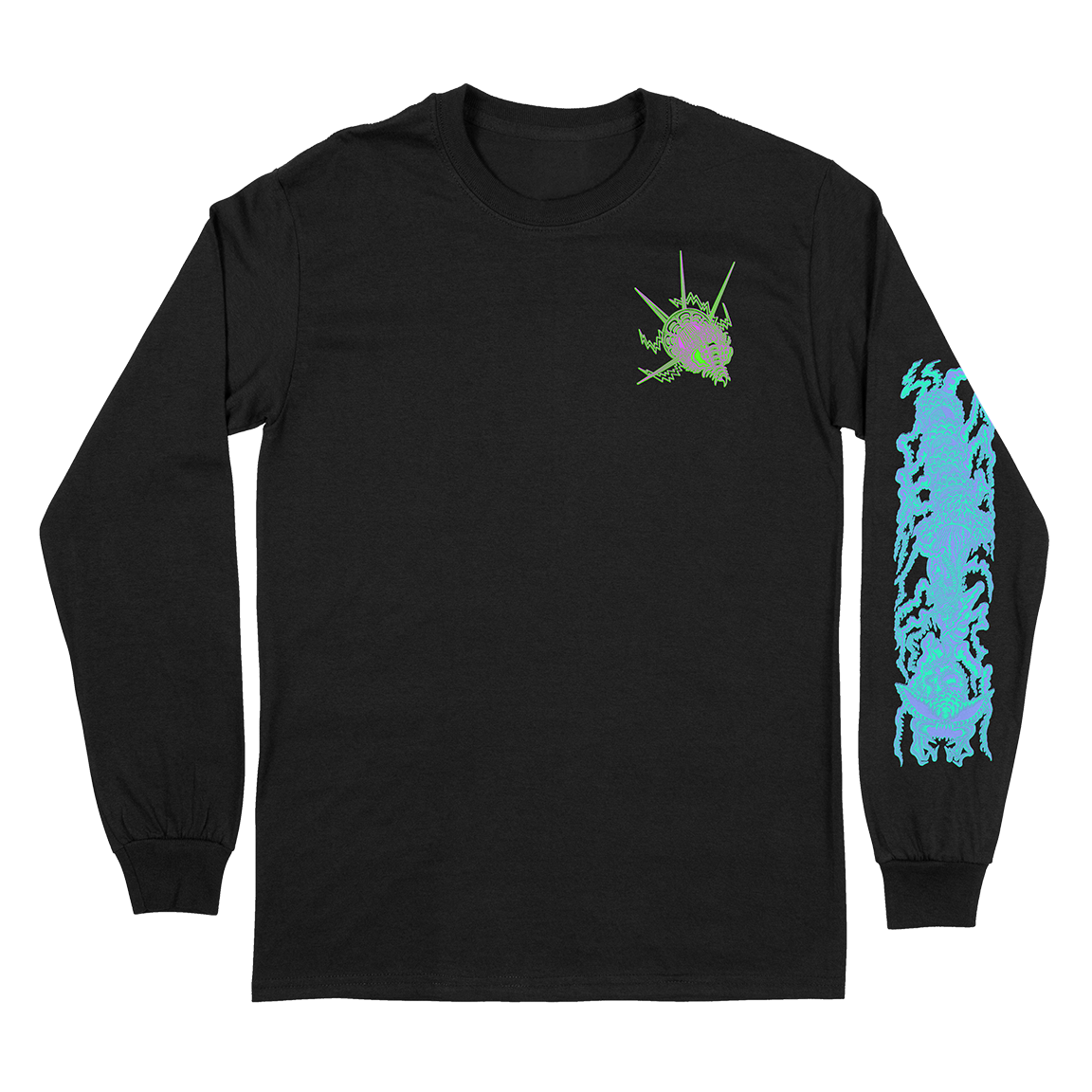 Genghis Tron "Tetsunori Trawaya" Black Longsleeve