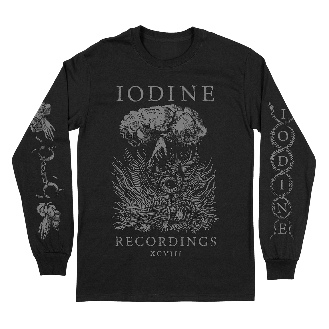 Iodine Recordings “Hand of God” Black Longsleeve