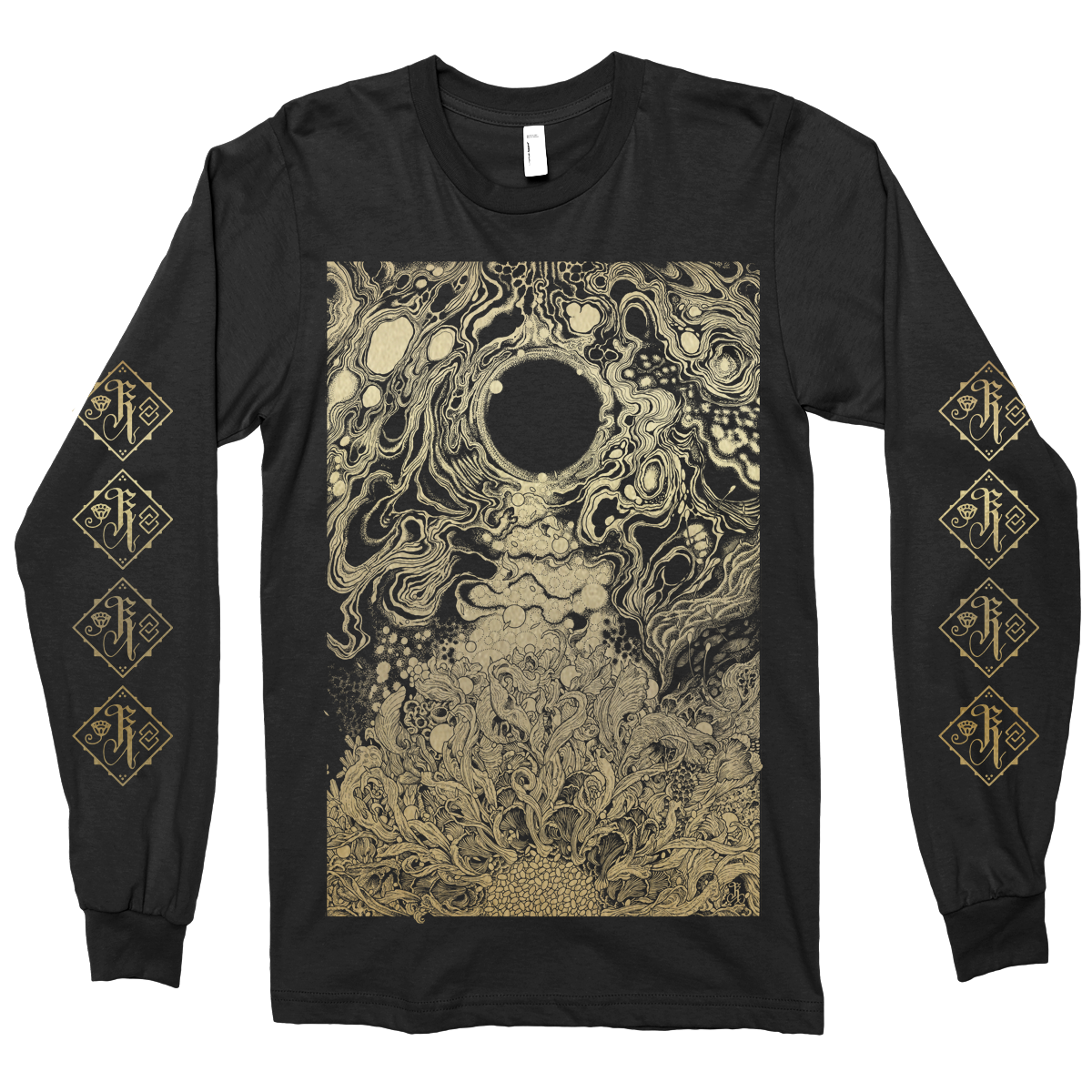 Richey Beckett "Black Gold: Earth" Black Longsleeve T-Shirt
