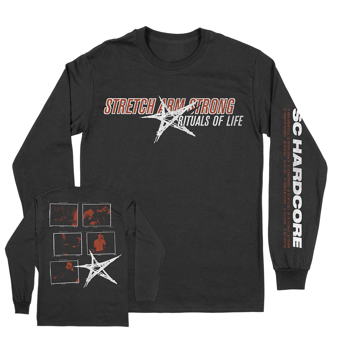 Stretch Arm Strong "Rituals of Life" Black Longsleeve