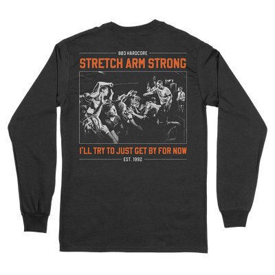 Stretch Arm Strong "For Now" Black Longsleeve