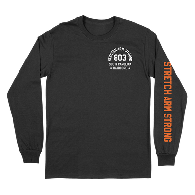 Stretch Arm Strong "For Now" Black Longsleeve