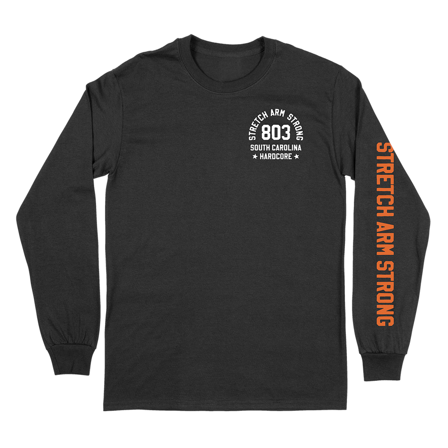 Stretch Arm Strong "For Now" Black Longsleeve