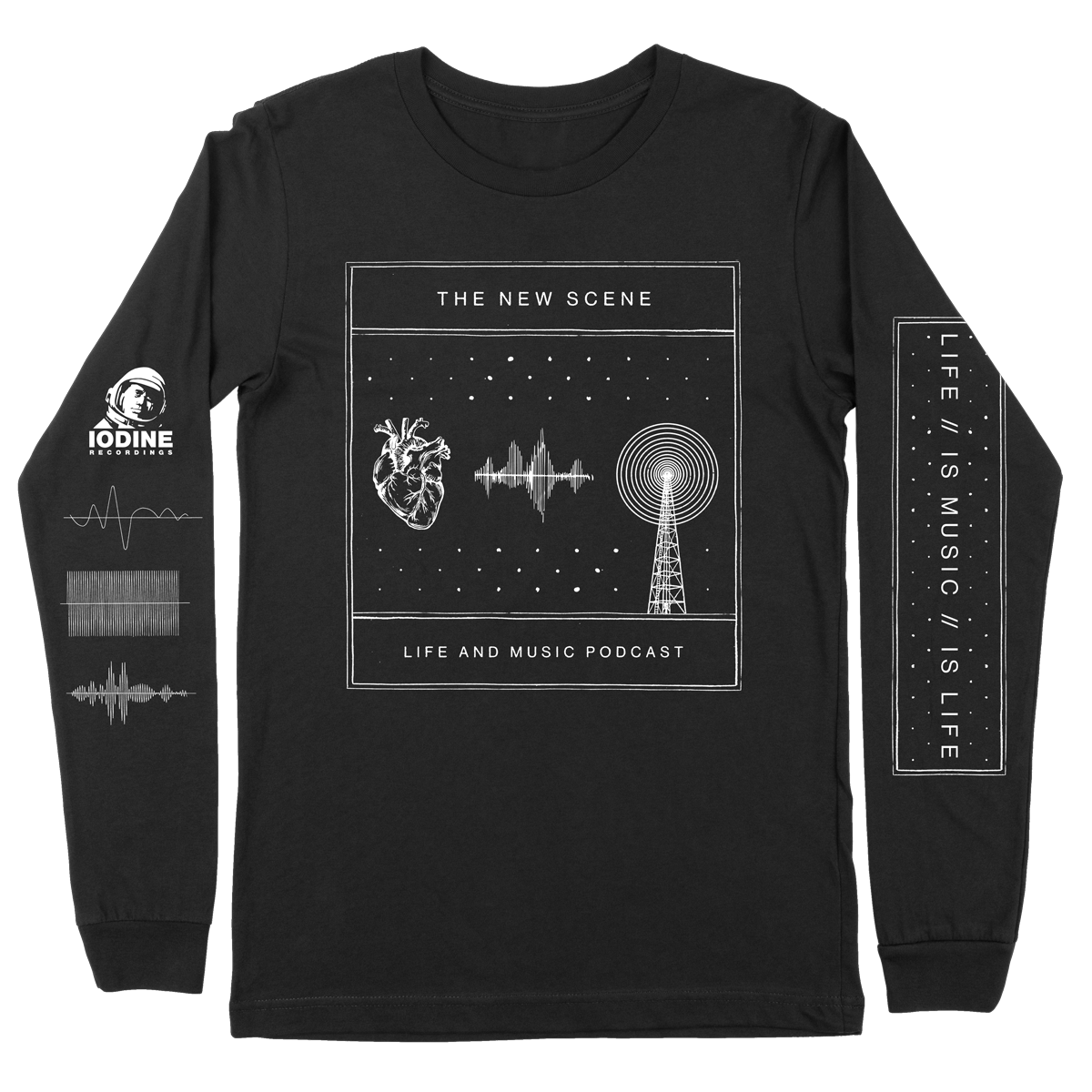 The New Scene "Life Is Music" Black Longsleeve