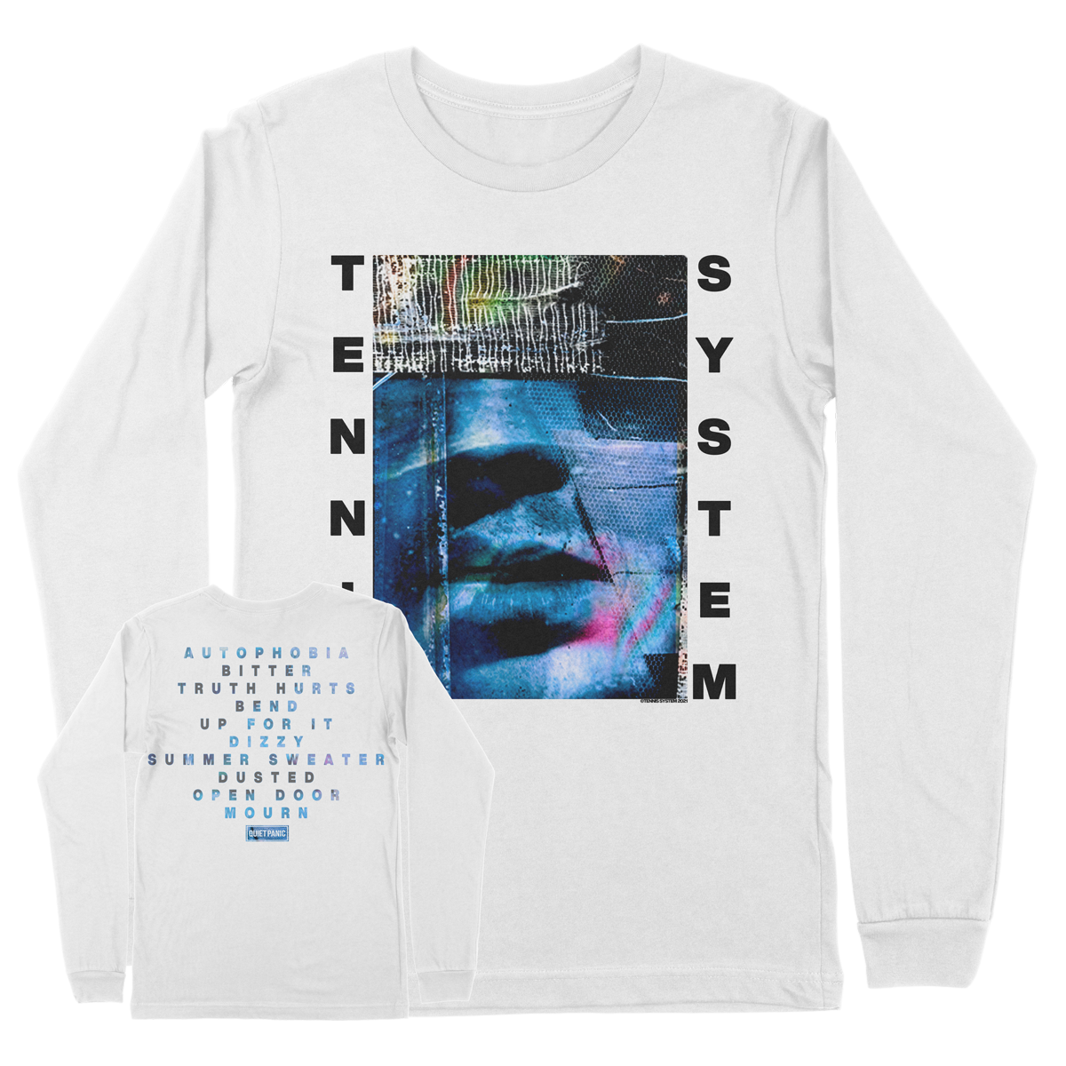 Tennis System "Autophobia" White Longsleeve