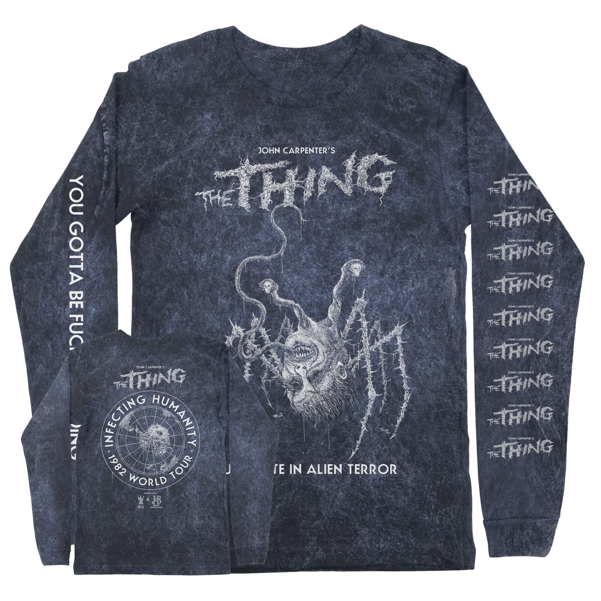 VBERKVLT "The Thing" Mineral Wash Navy Longsleeve