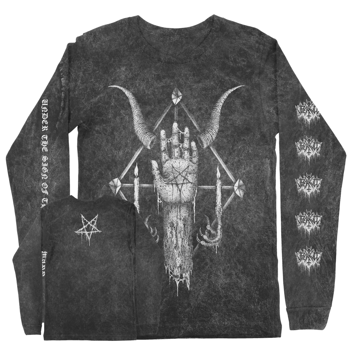 VBERKVLT "Under The Sign" Mineral Wash Black Longsleeve