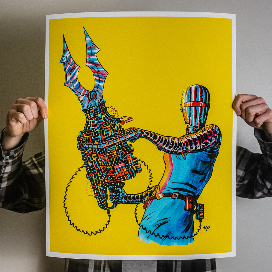 Nick Pyle "Jaws Of Life" Giclee Print