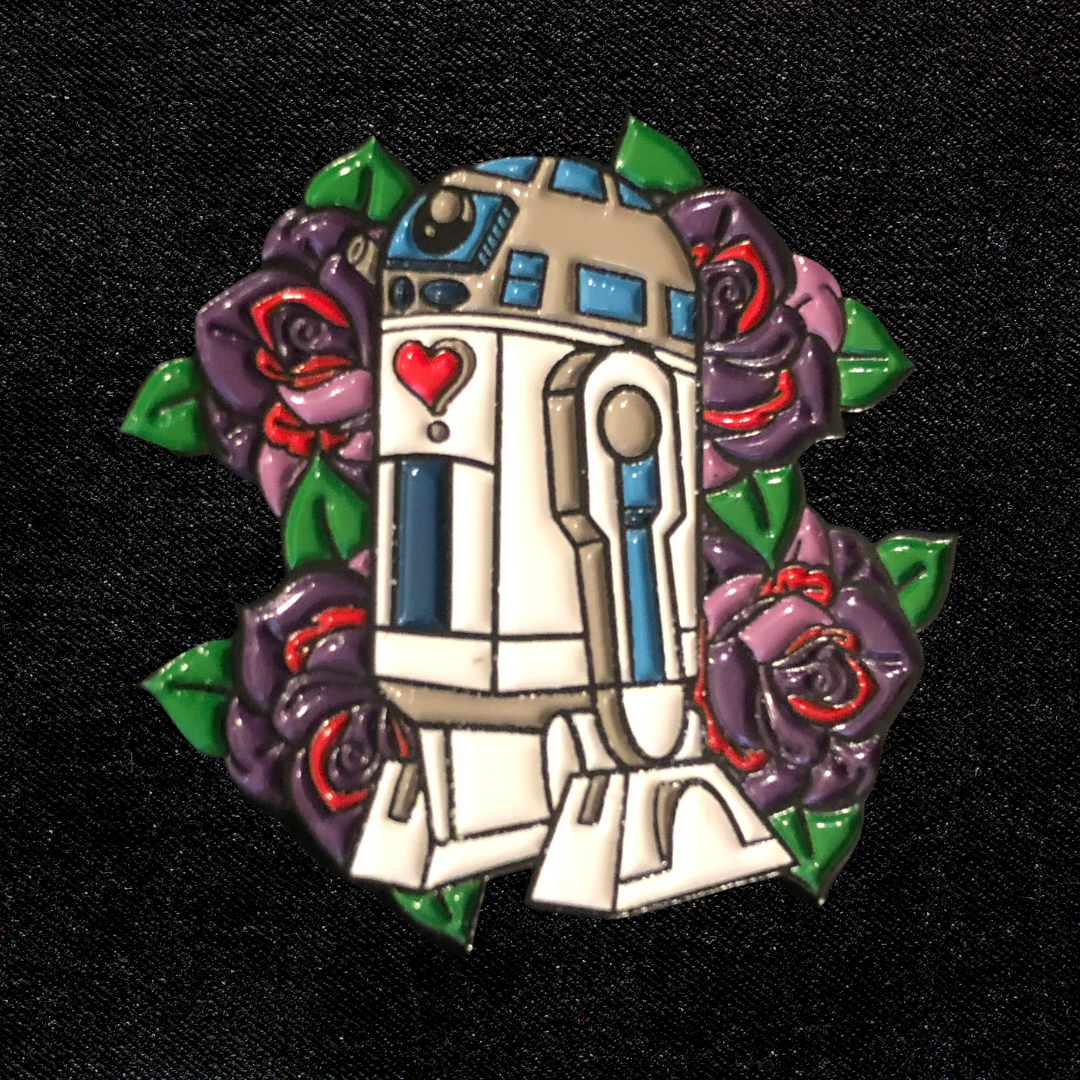 onelinedrawing "Visitor" Enamel Pin