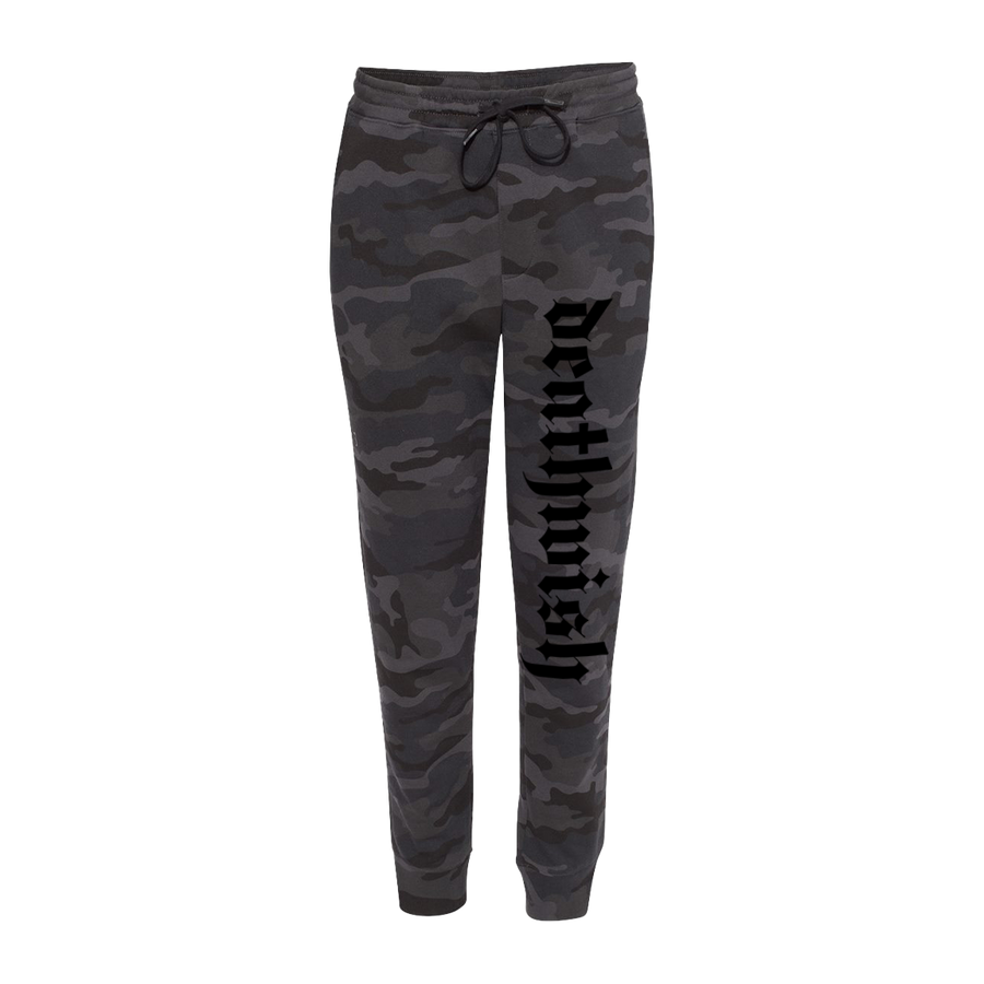 Deathwish “Logo” Black Camo Jogger Sweatpants