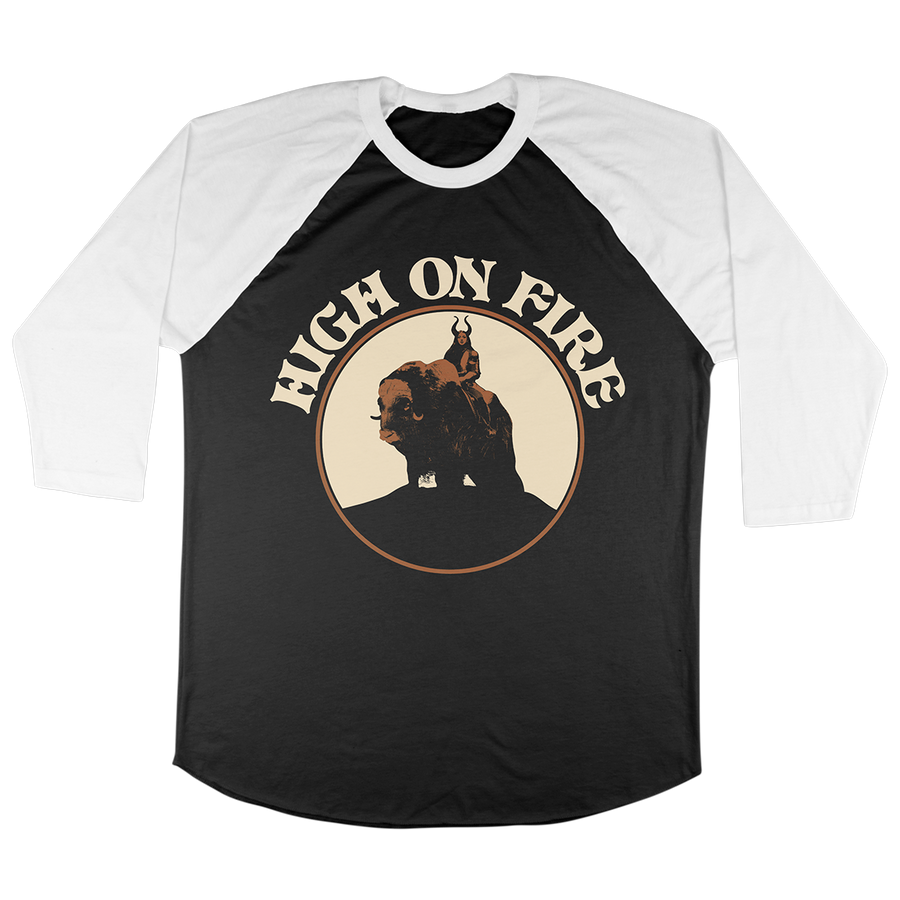 High On Fire βMusk Ox Rider: Tour Editionβ Black / White Baseball Tee