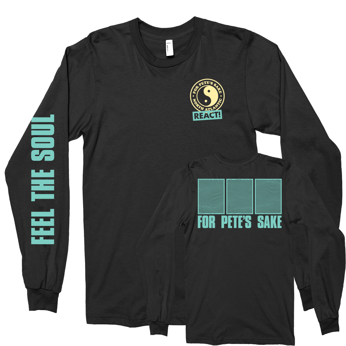 For Pete's Sake "North Atlantic" Black Longsleeve