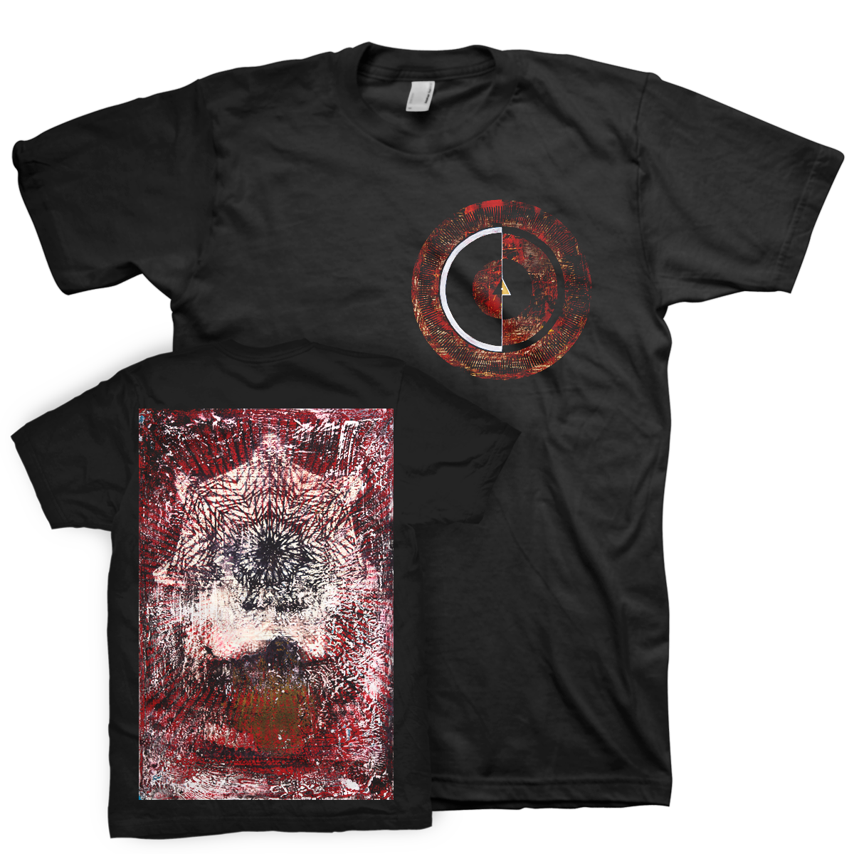 Thomas Hooper "Red And White" Black T-Shirt