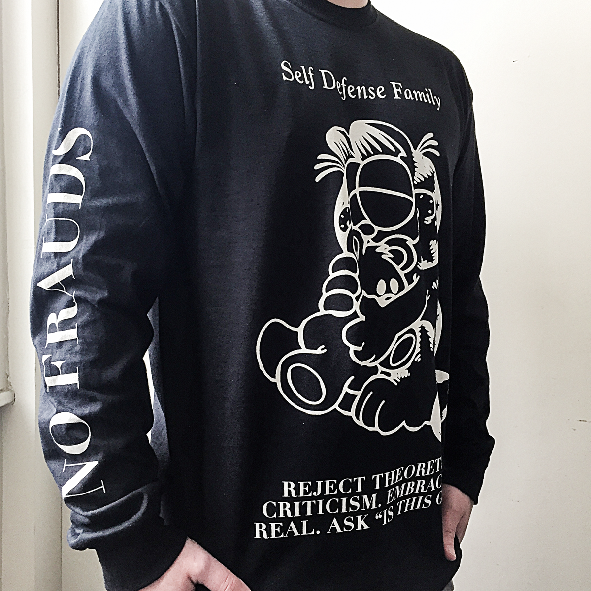 Self Defense Family "Garfeelme" Black Longsleeve
