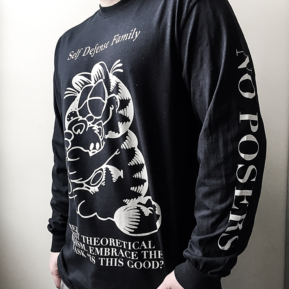 Self Defense Family "Garfeelme" Black Longsleeve
