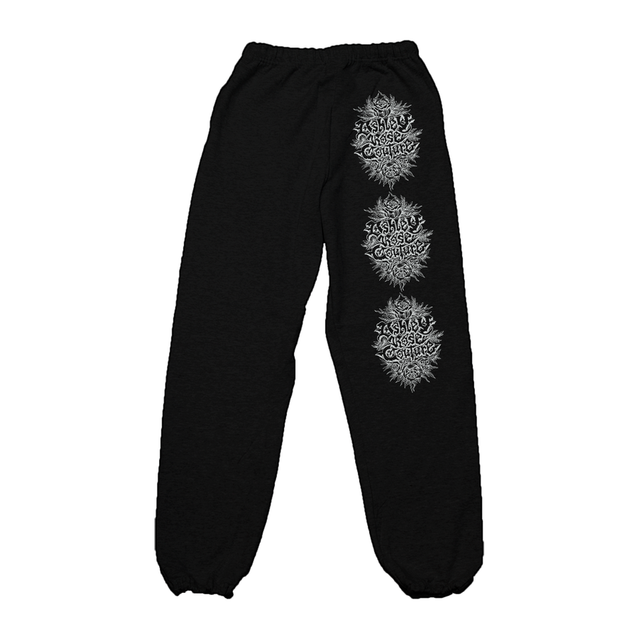 Ashley Rose Couture "Logo: White" Sweatpants