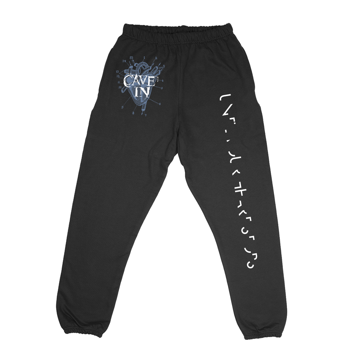 Cave In “UYHS Heart” Black Sweatpants