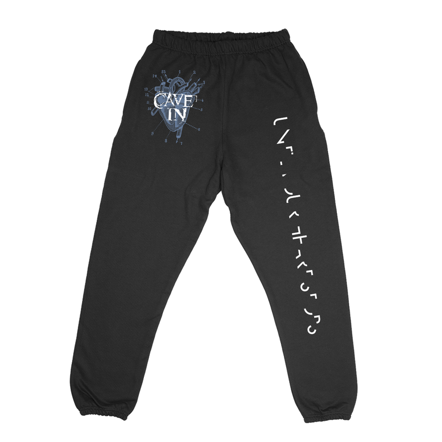 Cave In “UYHS Heart” Black Sweatpants