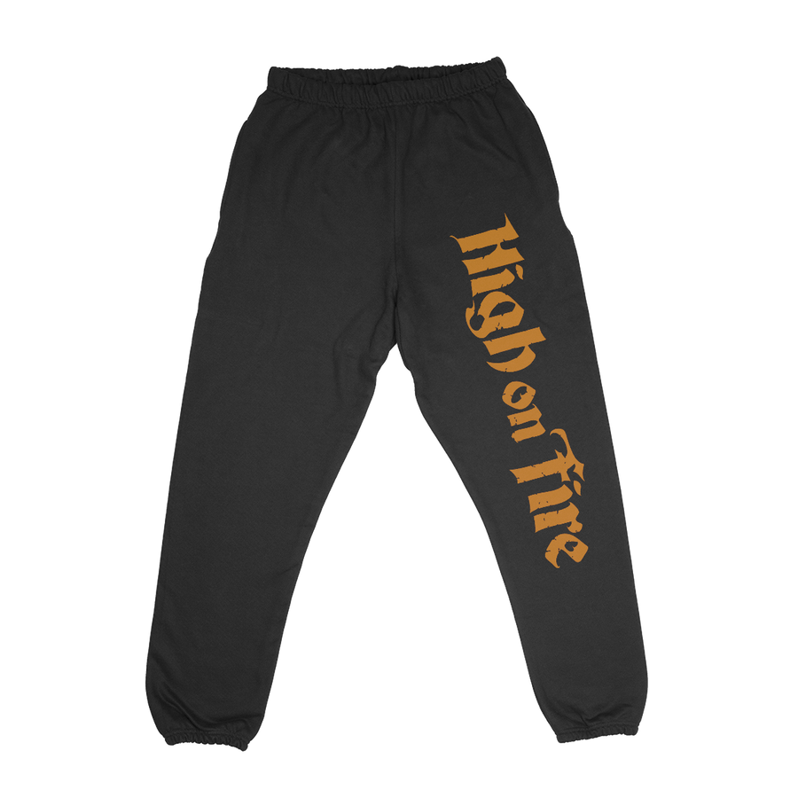 High On Fire βLogoβ Black Sweatpants