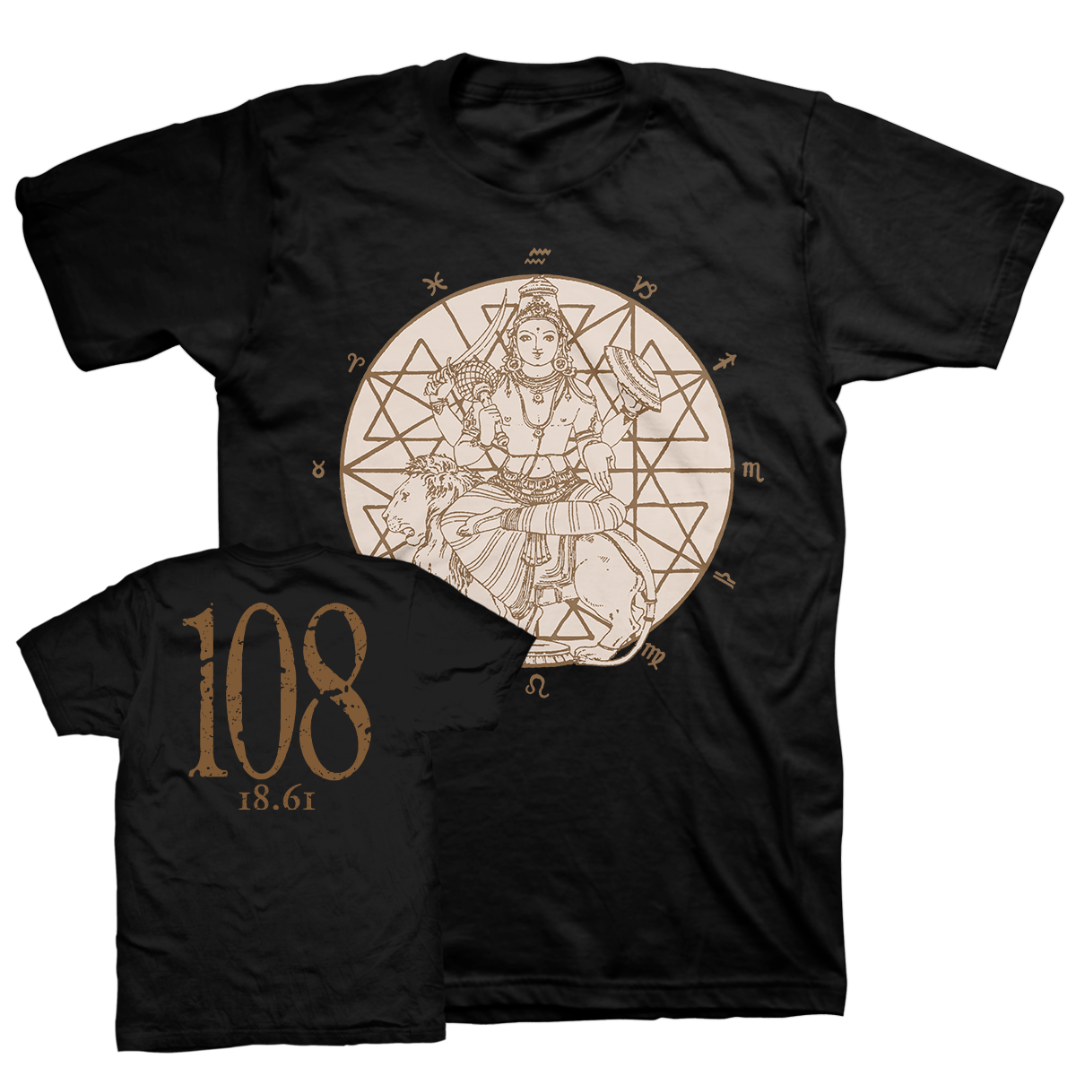 108 "18.61" Black T-Shirt