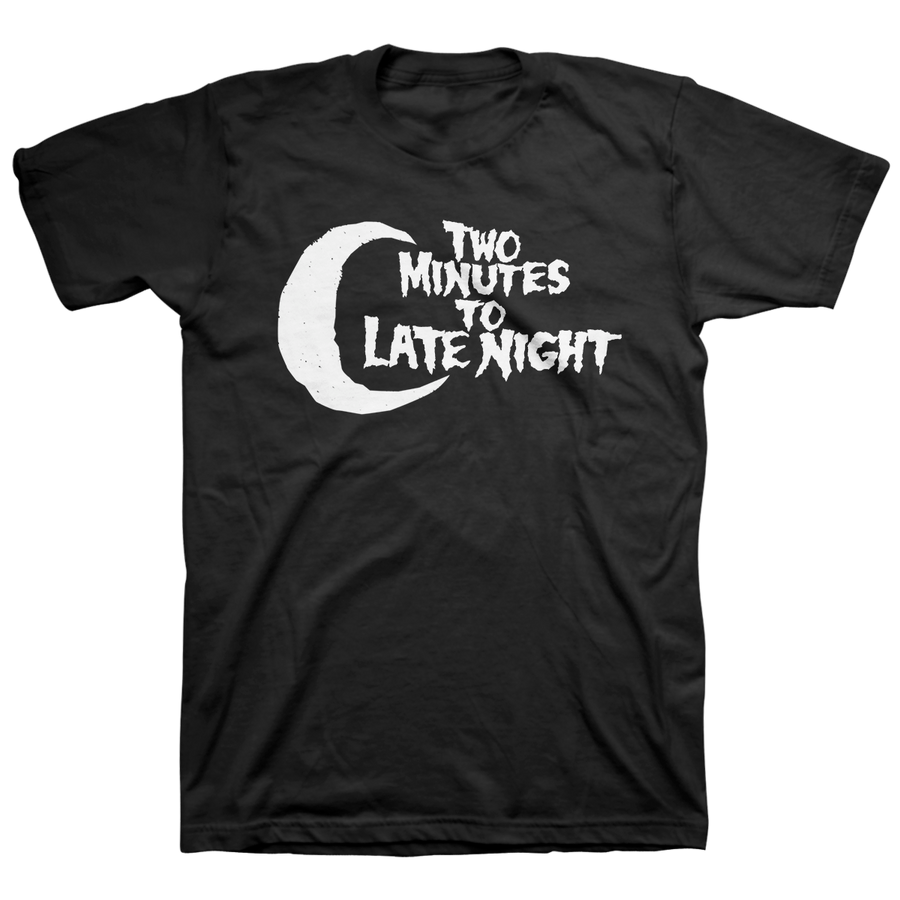 Two Minutes To Late Night "Logo" Black T-Shirt