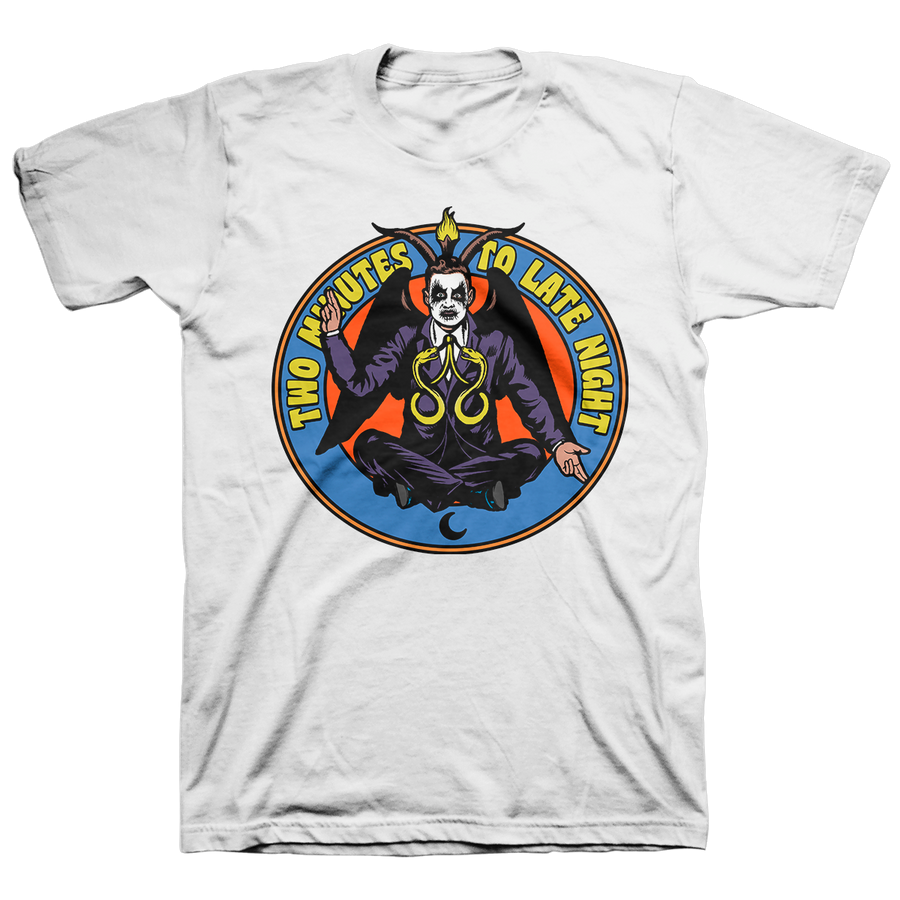 Two Minutes To Late Night "Two Minutes to Hell Night" White T-Shirt