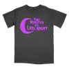 Two Minutes To Late Night "Logo: Purple" Premium Black T-Shirt