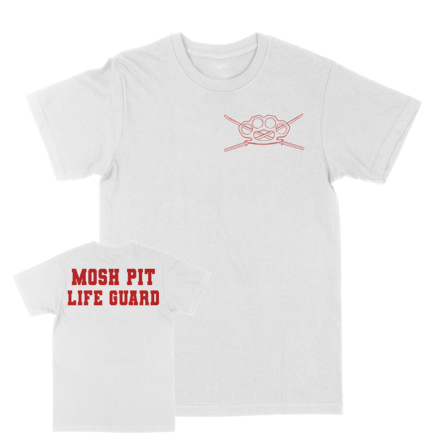 Two Minutes To Late Night "Moshpit Life Guard" White T-Shirt