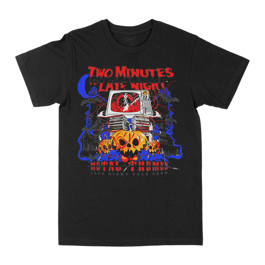 Two Minutes To Late Night "Halloween" Black T-Shirt