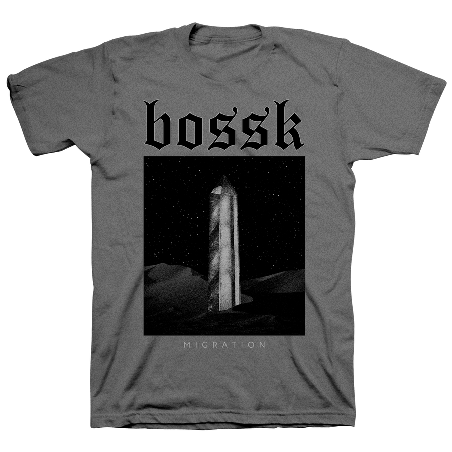 Bossk "Migration Obelisk" Grey T-Shirt