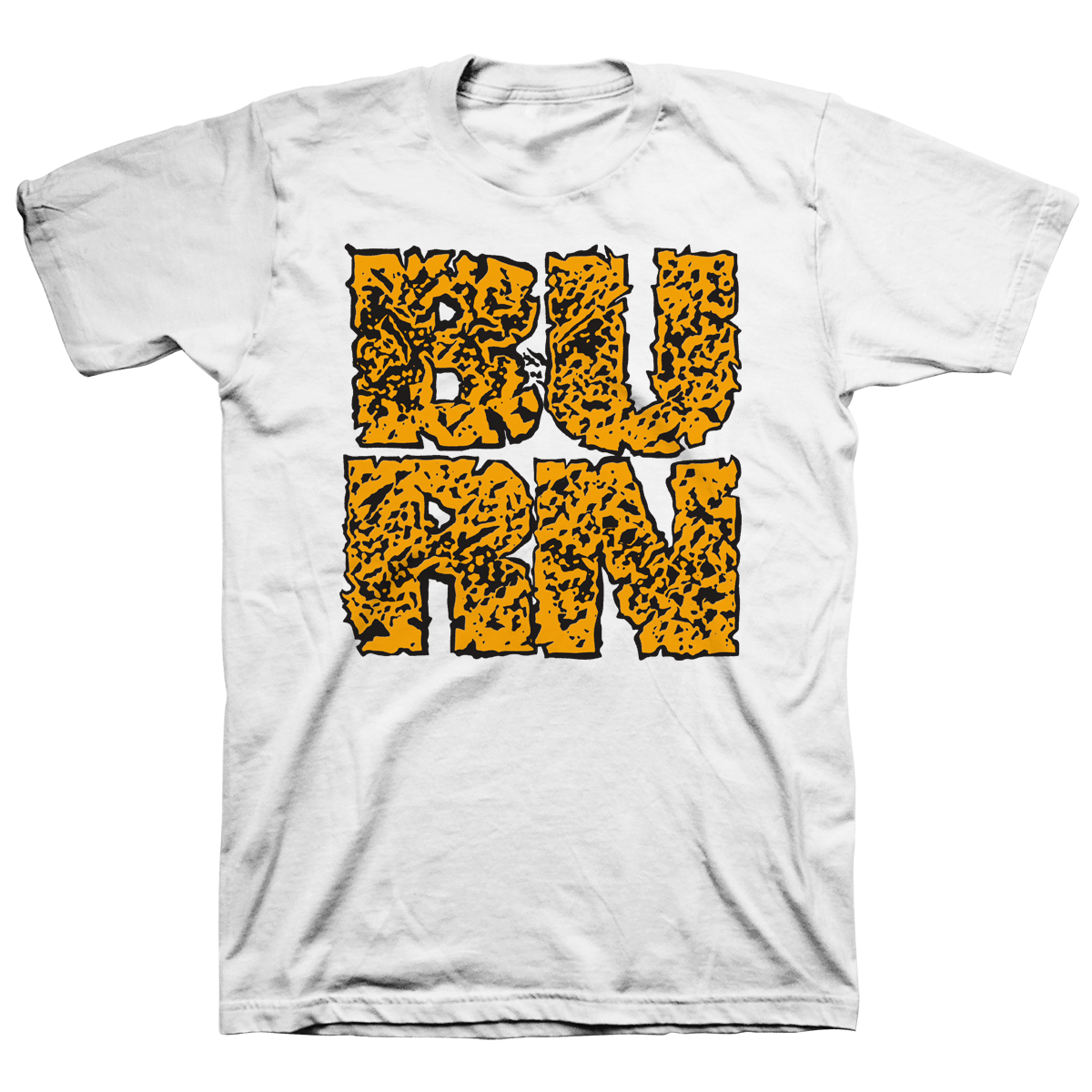 Burn "Square" White T-Shirt