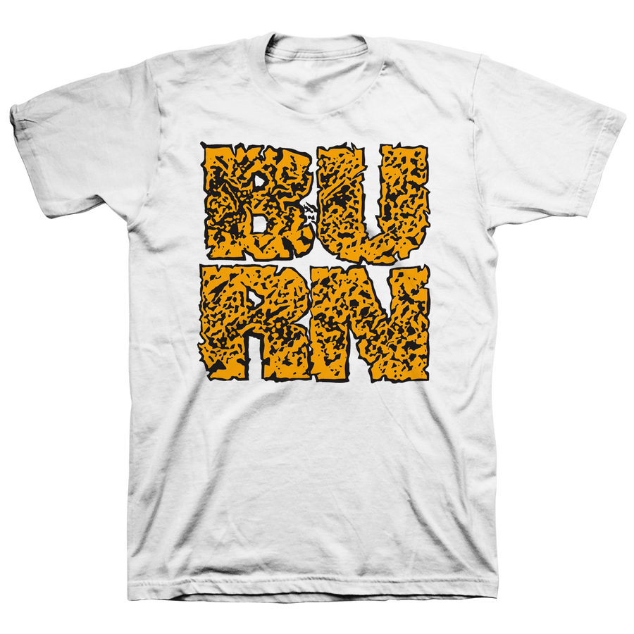 Burn "Square" White T-Shirt