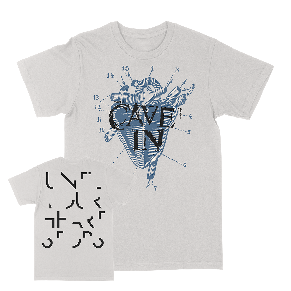 Cave In “UYHS Heart“ Vintage White T-Shirt