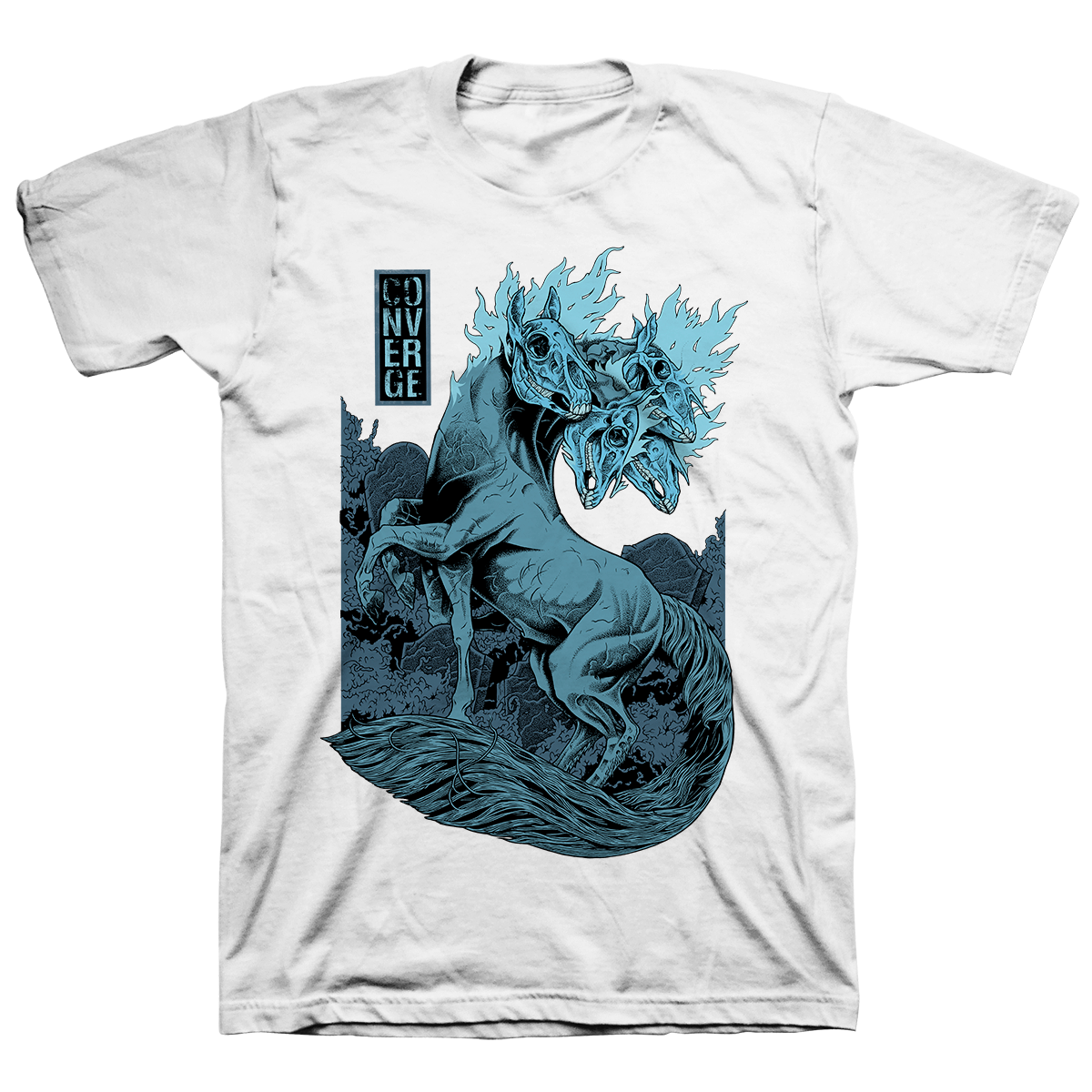 Converge "Dark Horse" White T-Shirt