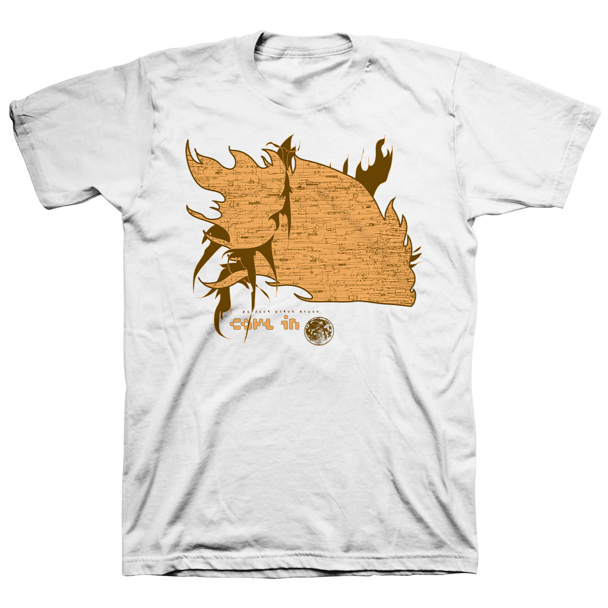 Cave In "Perfect Pitch Black" White T-Shirt