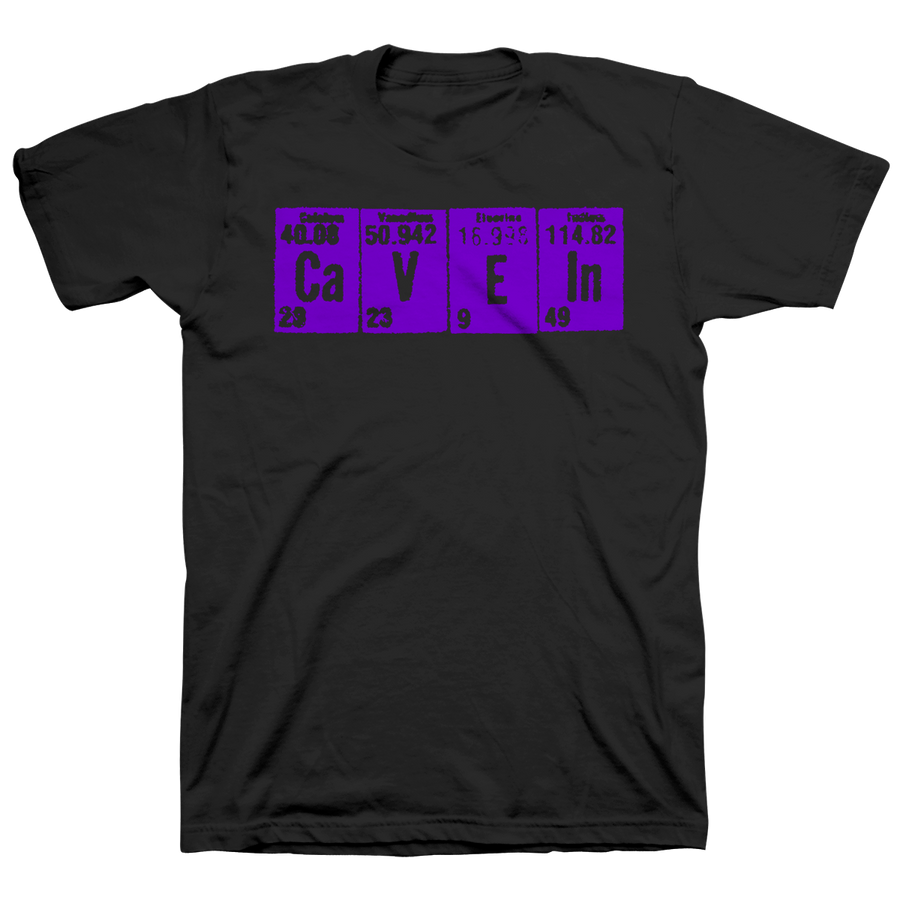 Cave In "Elements: Purple" Black T-Shirt