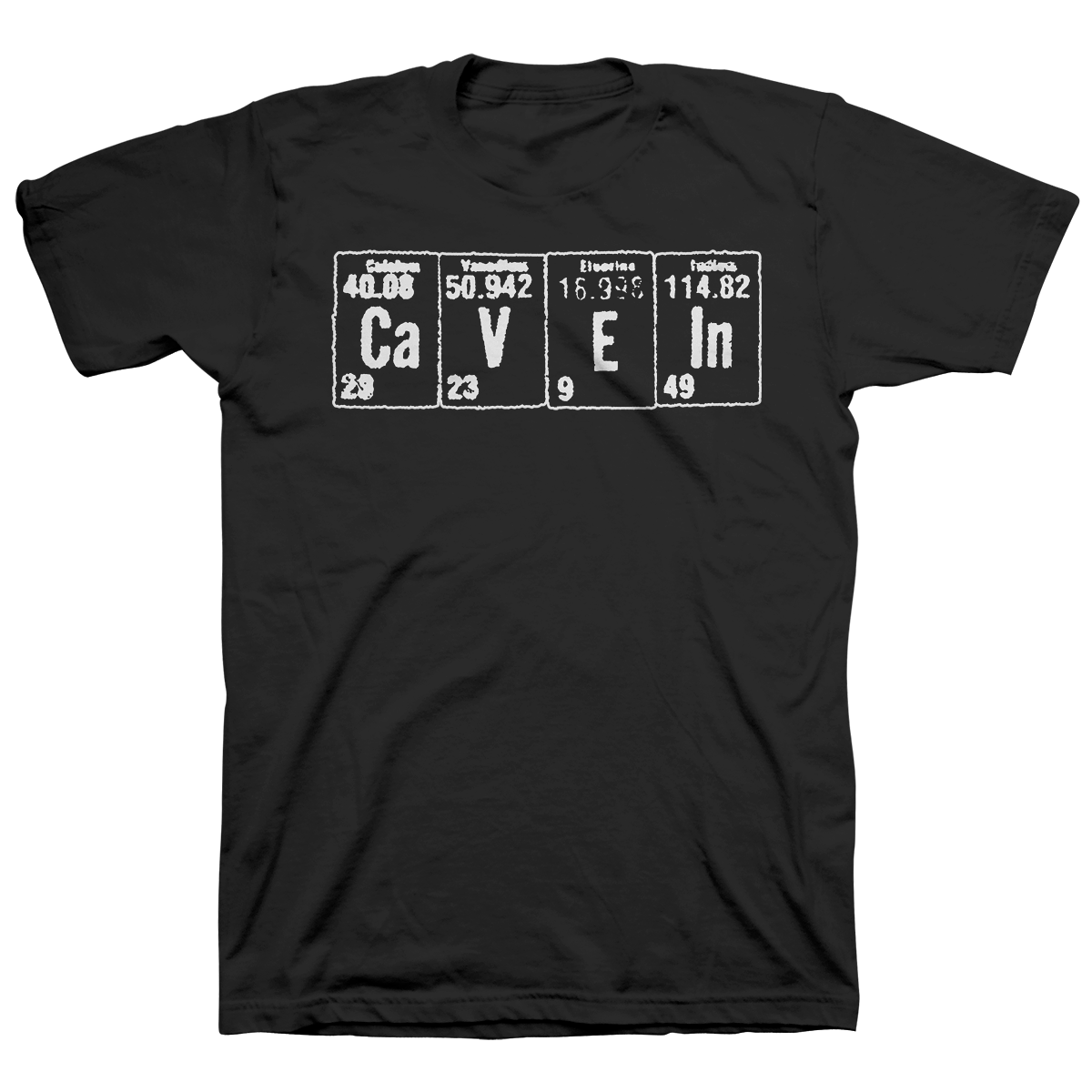 Cave In "Elements: White" Black T-Shirt