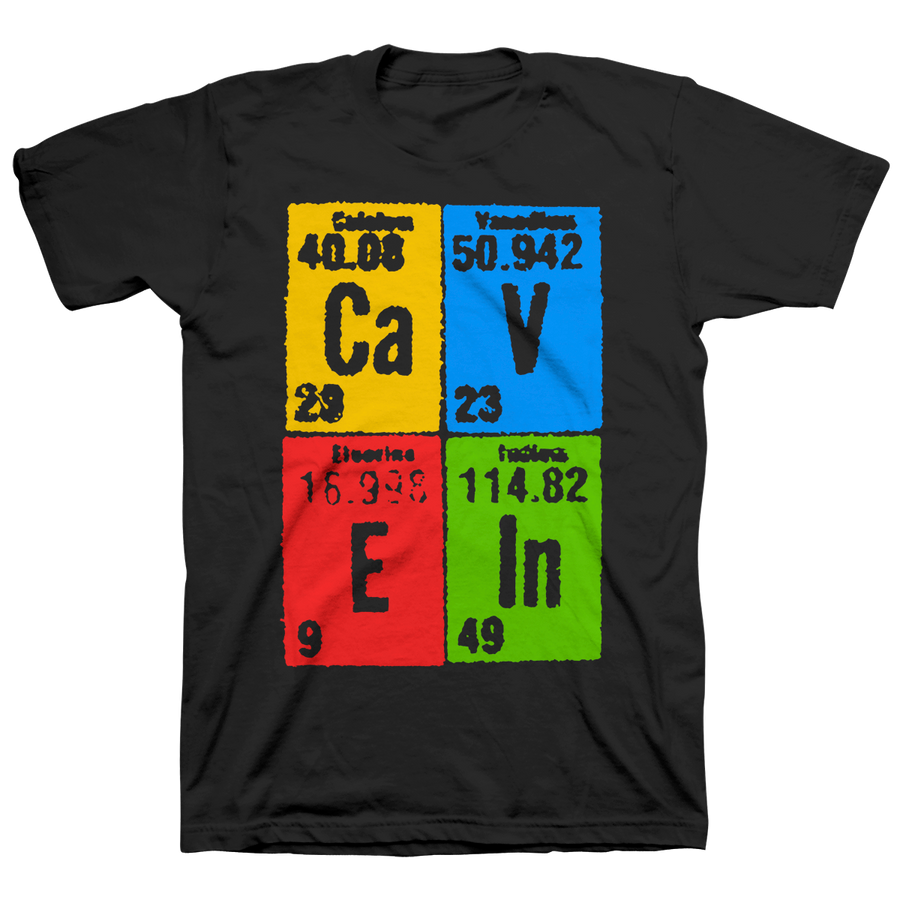 Cave In "Elements (Stacked) Simon" Black T-Shirt