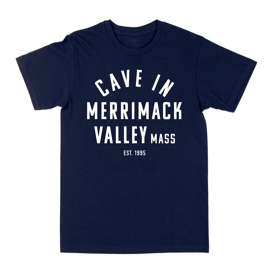Cave In “Merrimack Valley” Navy T-Shirt