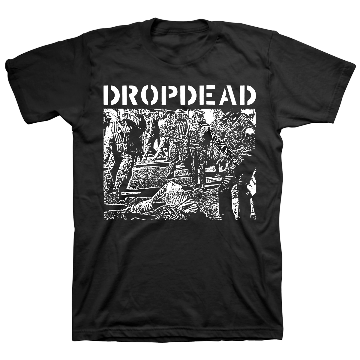 Dropdead "Cops: White" Black T-Shirt