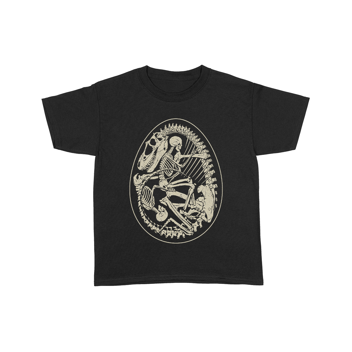 Dan McCarthy "Dino Egg" Black Youth T-Shirt