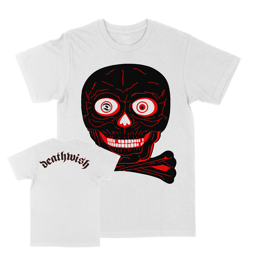 Deathwish "Charred Skull" White T-Shirt