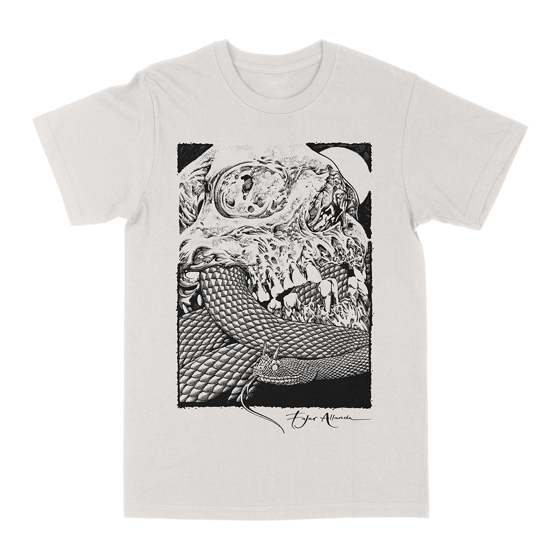 Fajar Allanda “Cerastes” Vintage White T-Shirt