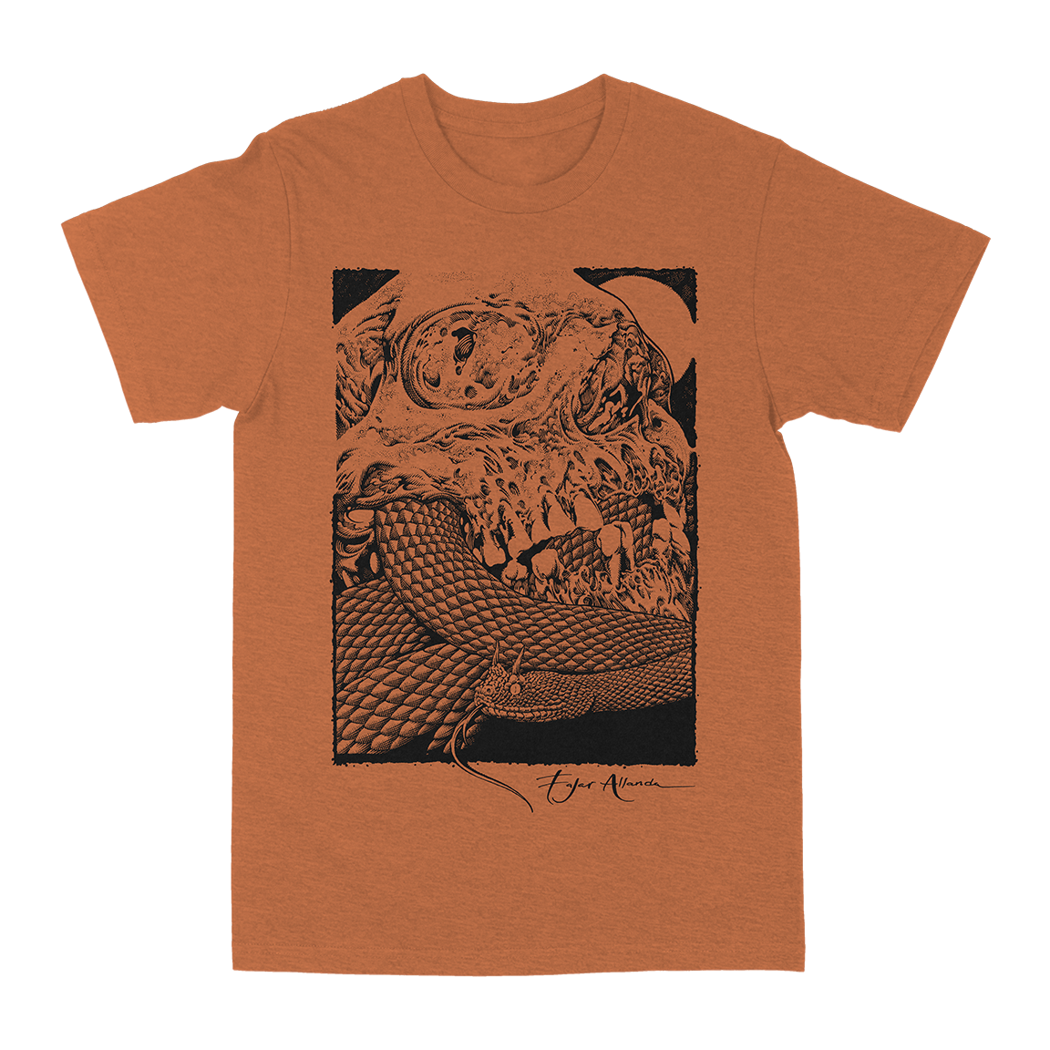 Fajar Allanda “Cerastes” Heather Rust T-Shirt